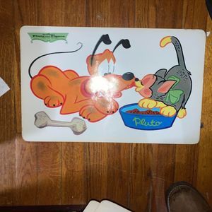 Set of 4 Vintage 1961 Assorted Laminated Disney Placemats Mickey Mouse